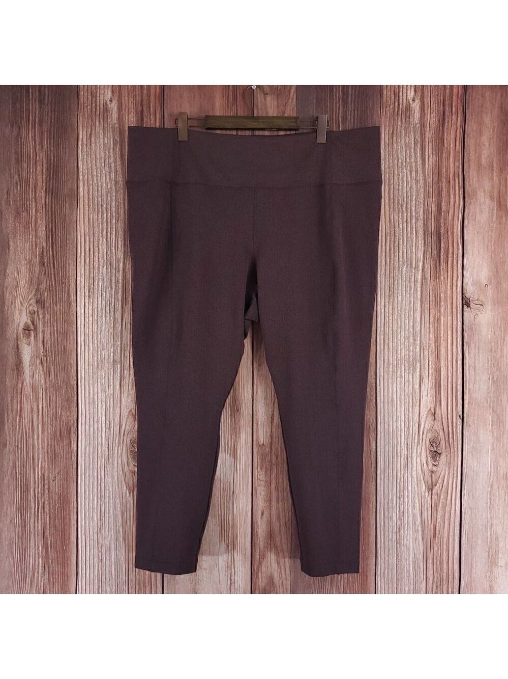 Athleta Womens Size 3X Delancey Herringbone Tight Legging Walnut Brown